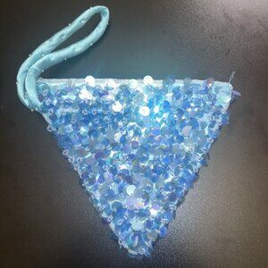 Jr Comeco Wristlet Sequin Wristlet Triangle Shape